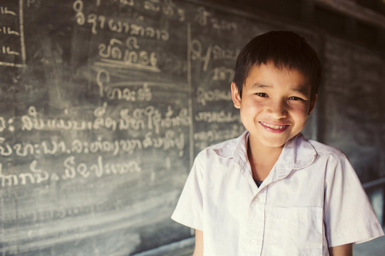 Background Laos Boy School